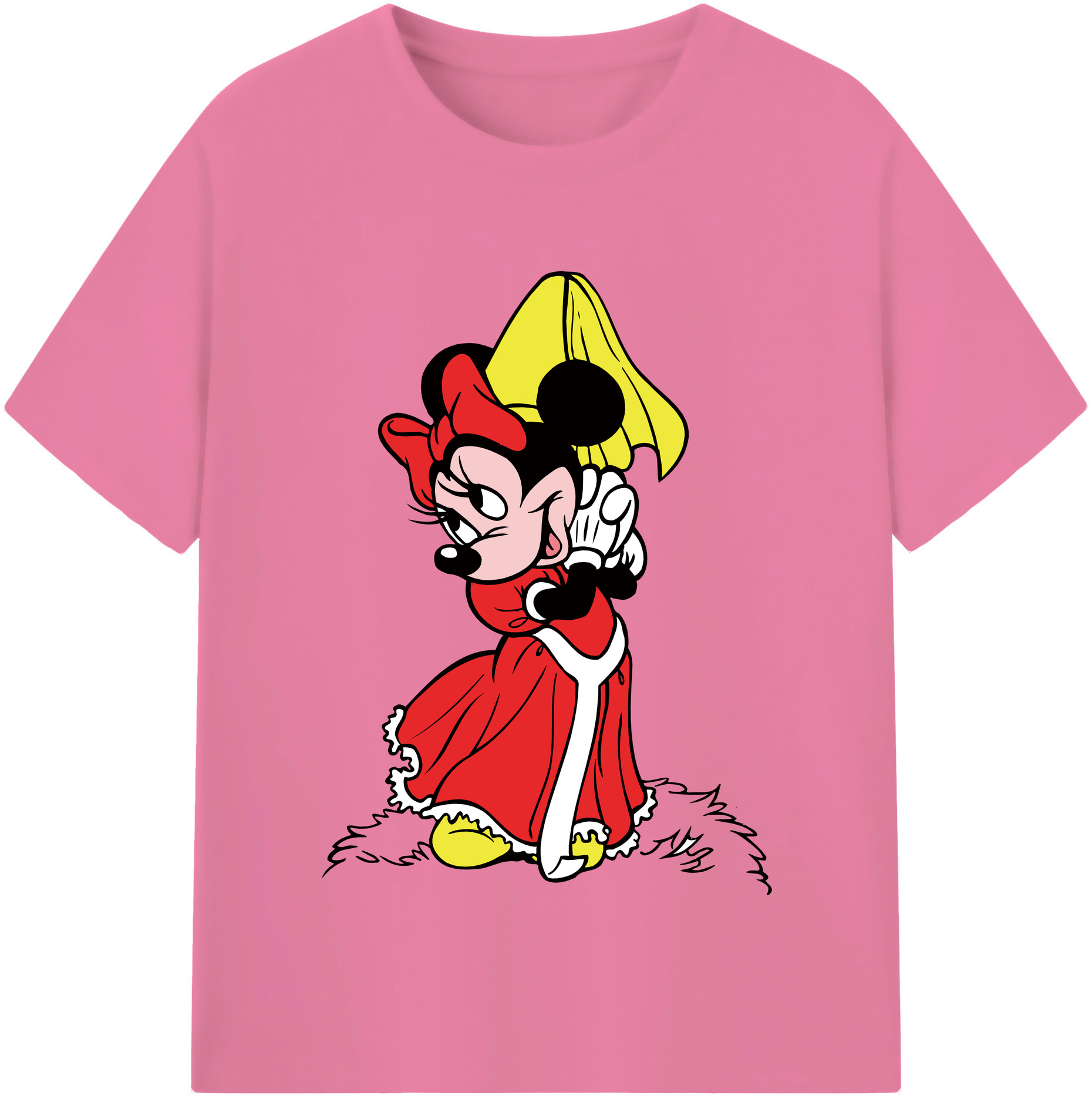 （画像用） ミッキーマウス Mickey Mouse 綿100％半袖Tシャツ（フロントプリント）
